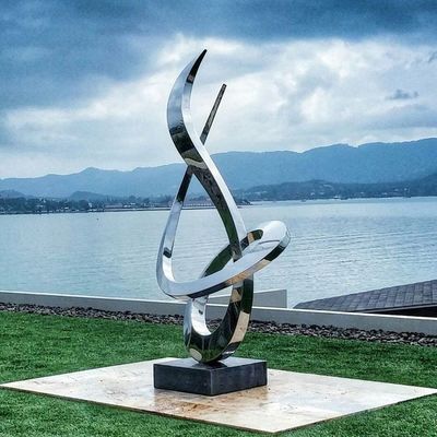 Stainless Steel Outdoor Abstract Art Design Garden Decoration Sculpture Park Water Fountains for Home Decor Metal Crafts
