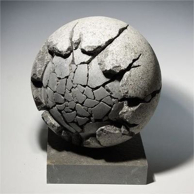 OEM Modern Design Stone Sculpture Abstract Concrete Statue Garden Sculpture