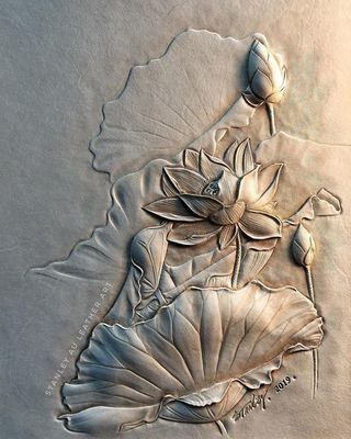 Natural Sandstone Relief Mural Hand Carved Picture Based Customization Marble Sandstone Relief