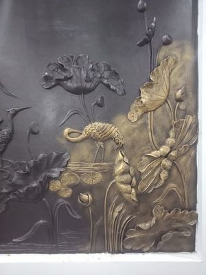 Natural Sandstone Relief Mural Hand Carved Picture Based Customization Marble Sandstone Relief
