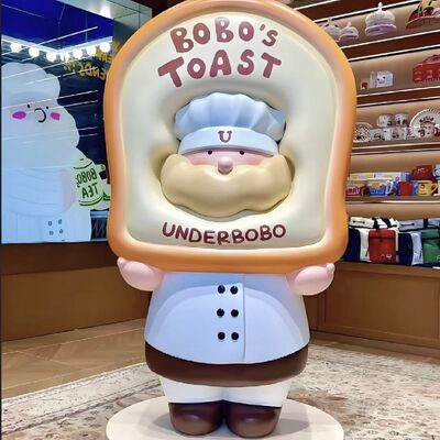 Sculpture Factory Hot Selling Fiberglass Statue 3D Large Outdoor Sculpture Custom Life-size Cartoon Character Decoration