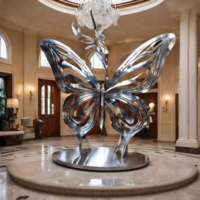 Factory Price Custom Abstract Sculpture Crafts Decorative Metal Polished Statue High-grade Stainless Steel Sculpture