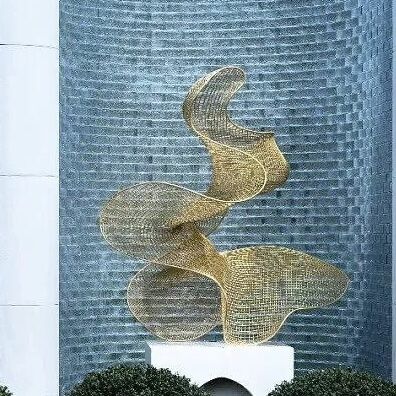 Stainless Steel Sculpture Factory Customizable Abstract Design Garden Decoration Fountain Landscape Sculpture