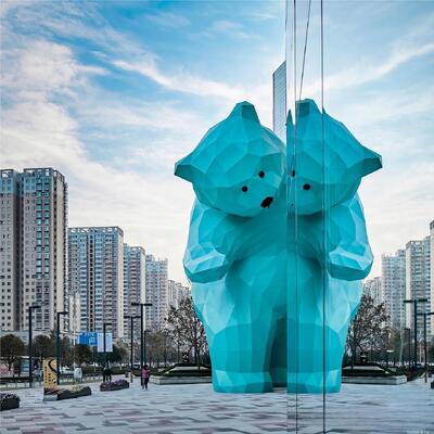 Large Size Outdoor Animal Design Sculpture Shopping Mall Outer Wall Roof Front Desk Decoration Fiberglass Sculpture Custom