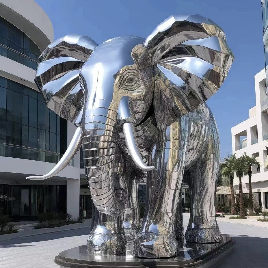 Factory Price Custom Abstract Sculpture Crafts Decorative Metal Polished Statue High-grade Stainless Steel Sculpture